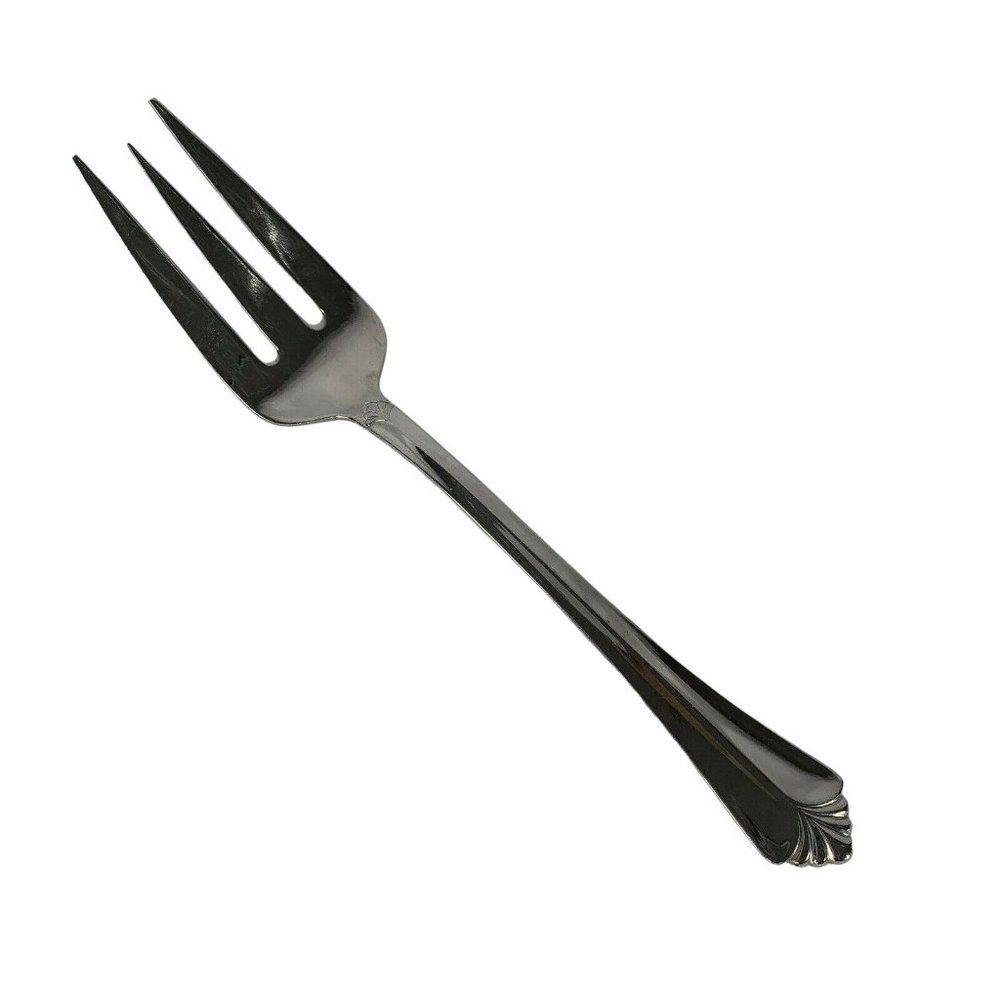 Farberware Darcey Medium Solid Cold Meat Serving Fork Stainless 18/8 Korea